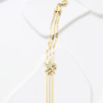 Bracelet doré femme multi-rangs motif étoile de mer – Image 2