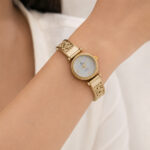 Coffret bijoux doré avec montre et parure turquoise femme – Image 5